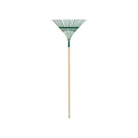 Greengrass Steel Leaf Rake, 48 in L Hardwood Handle GR1117511